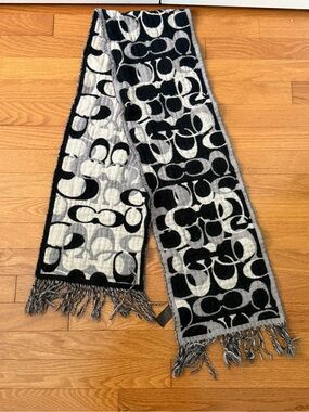 Coach Y2K Signature Print Merino Wool Scarf